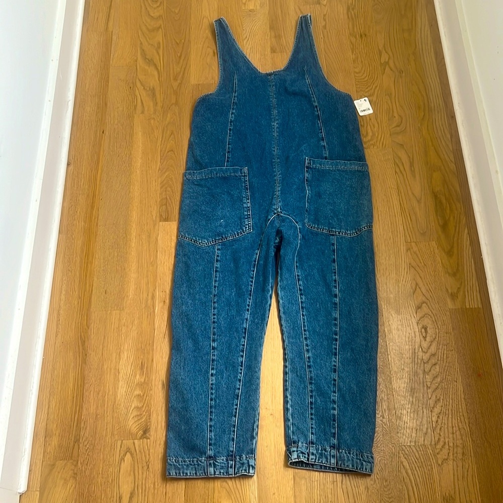 NWOT Free People denim coveralls